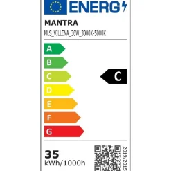 Plafoniera ventilatore LED Luna 5710 lm 3000-5000 K Ø106x 32,5x45 cm