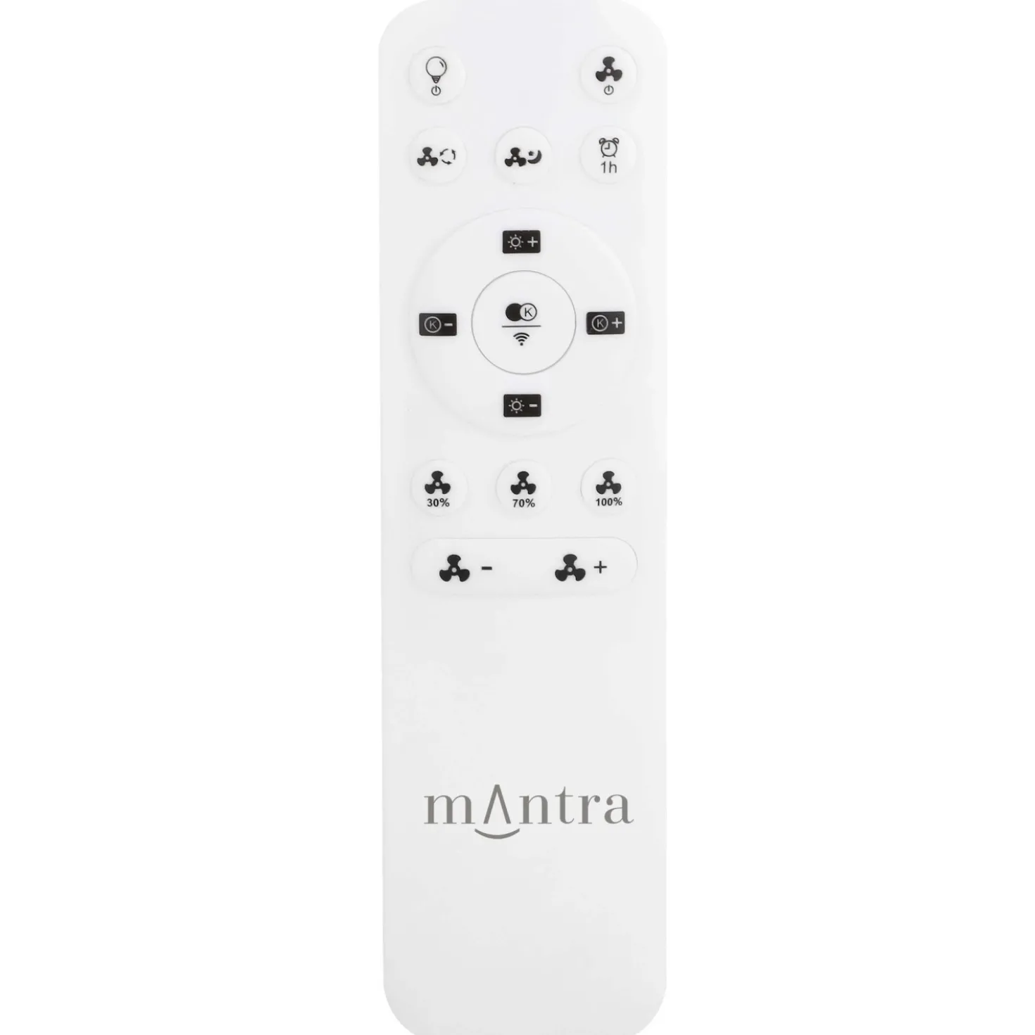 Planofiera LED 70W con ventilatore 30W Alisio Mini 16,5x52,5 cm bianco