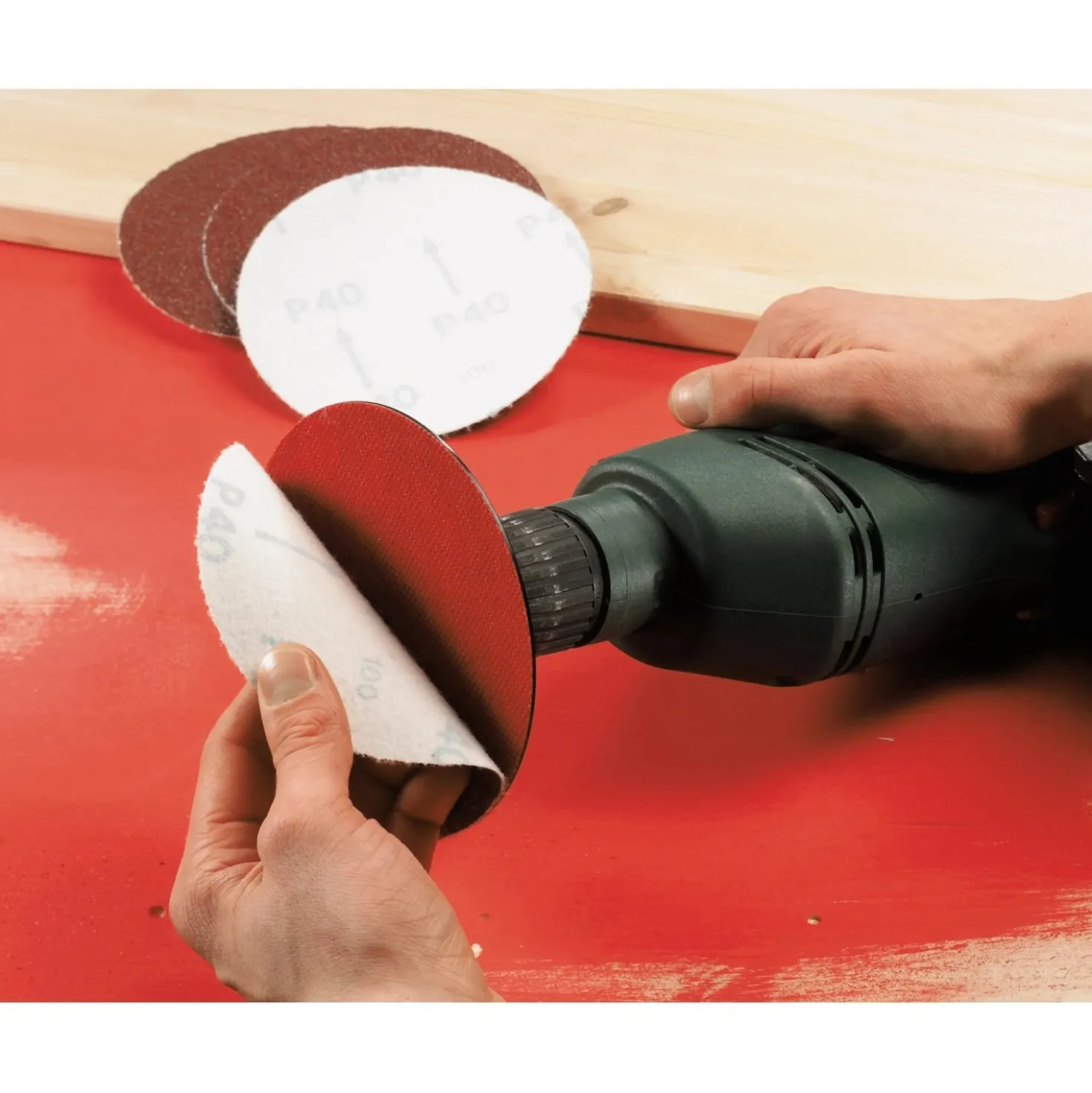 Platorello per dischi abrasivi adesivi LUX-TOOLS con mandrino Ø 125 mm