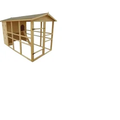 Pollaio a pannelli extra-large con rampa 160x324 cm