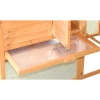 Pollaio in legno a doppio corpo H151xP76xL186 cm