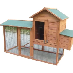 Pollaio in legno a doppio corpo H151xP76xL186 cm