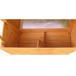 Pollaio in legno a doppio corpo H151xP76xL186 cm