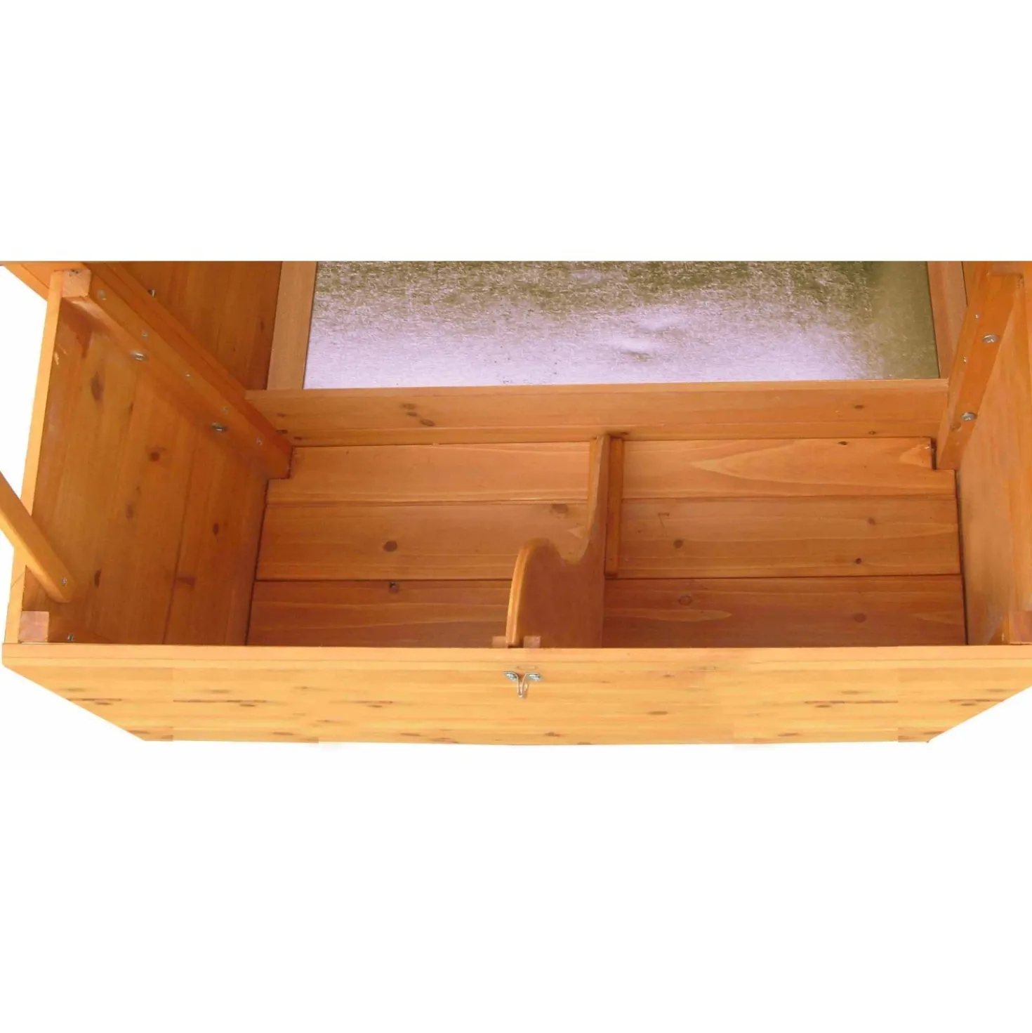 Pollaio in legno a doppio corpo H151xP76xL186 cm