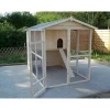 Pollaio in legno con tetto apribile 160x244 cm