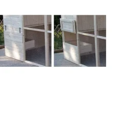 Pollaio in legno con tetto apribile 160x244 cm