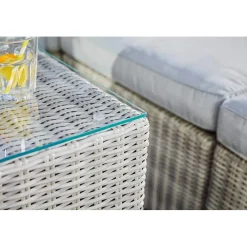 Poltrona da esterno Olea in polyrattan sabbia 65x71x64 cm