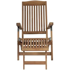 Poltrona da esterno Steamer in teak 58x163x94/100