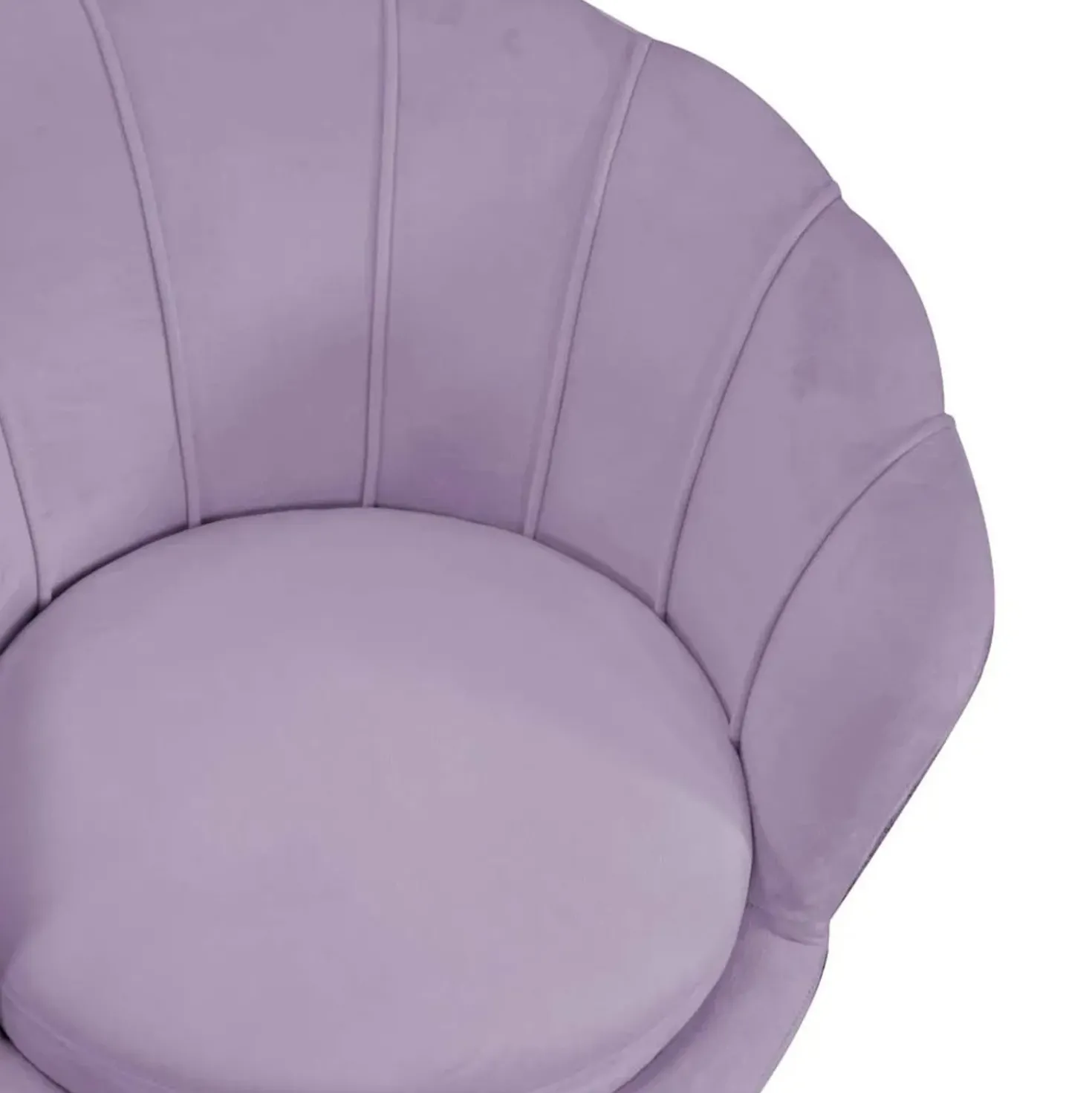 Poltrona in velluto Tulipan 73x72xh45/75 cm viola
