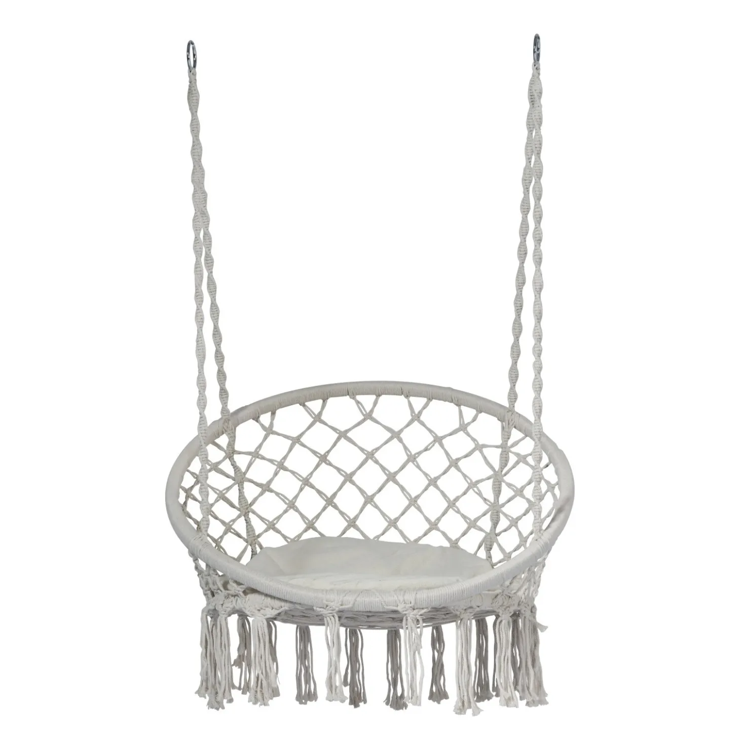 Poltrona sospesa in corda naturale 55x78x65 cm