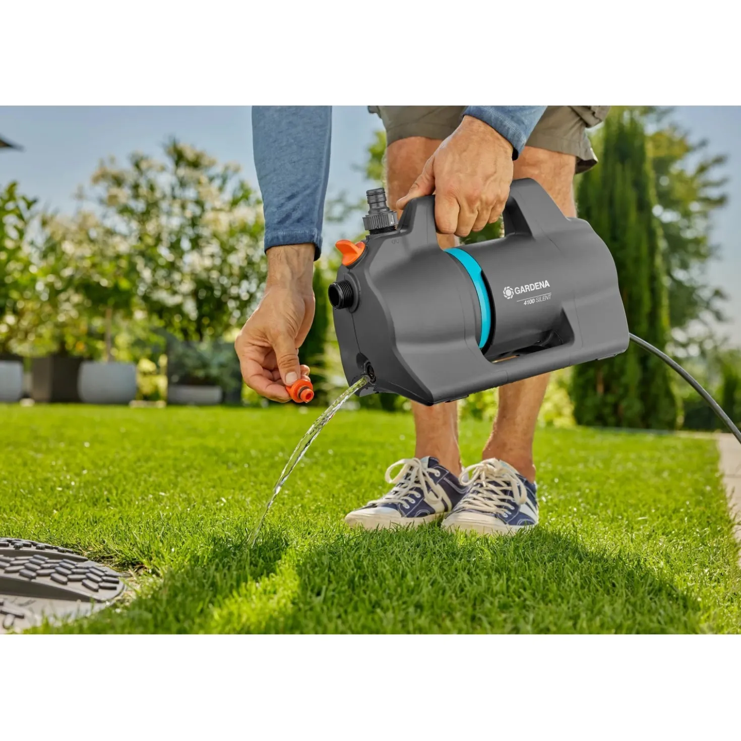 Pompa da giardino Gardena 4100 Silent acciaio inox