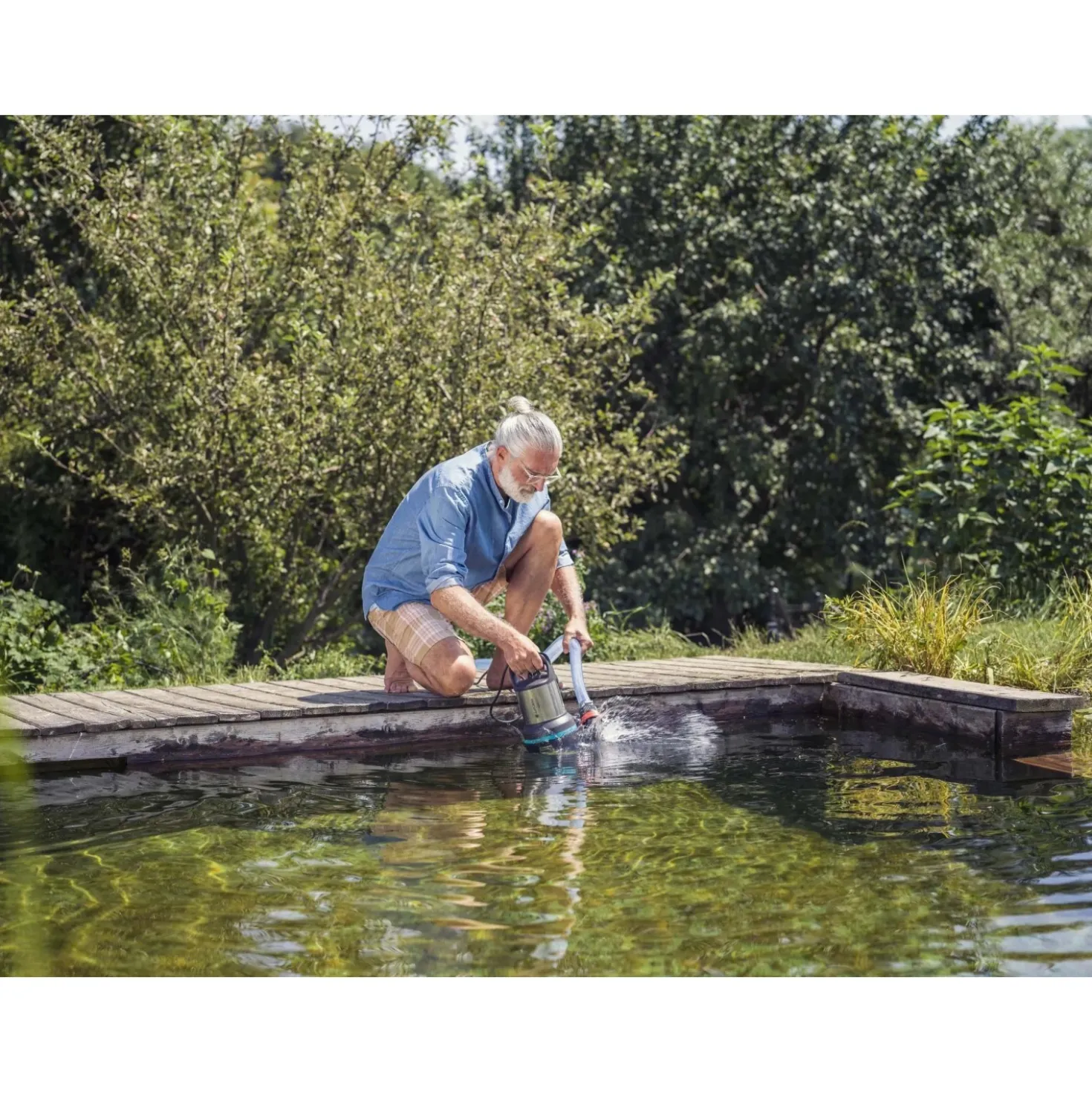 Pompa sommersa acqua sporca Gardena Aquasensor 750W portata max 20.000 l/h