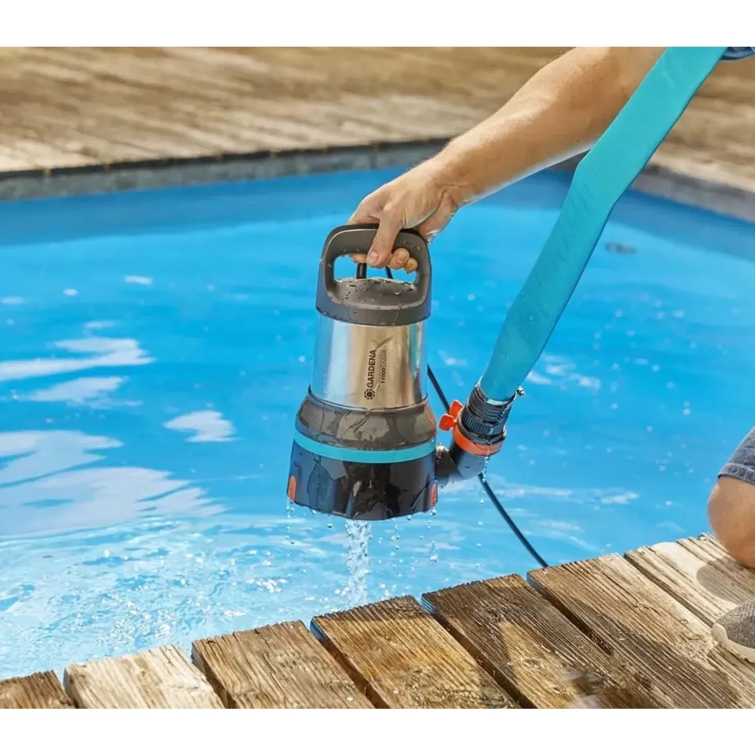 Pompa sommersa Gardena Aquasensor 450 W portata max 11.000 l/h