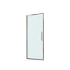 Porta a battente doccia estensione cm 77-81 cromo trasparente