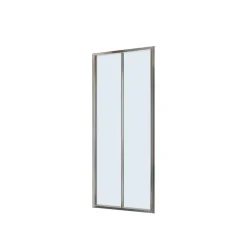 Porta a soffietto doccia 2 ante estensione cm 97-101 cromo trasparente
