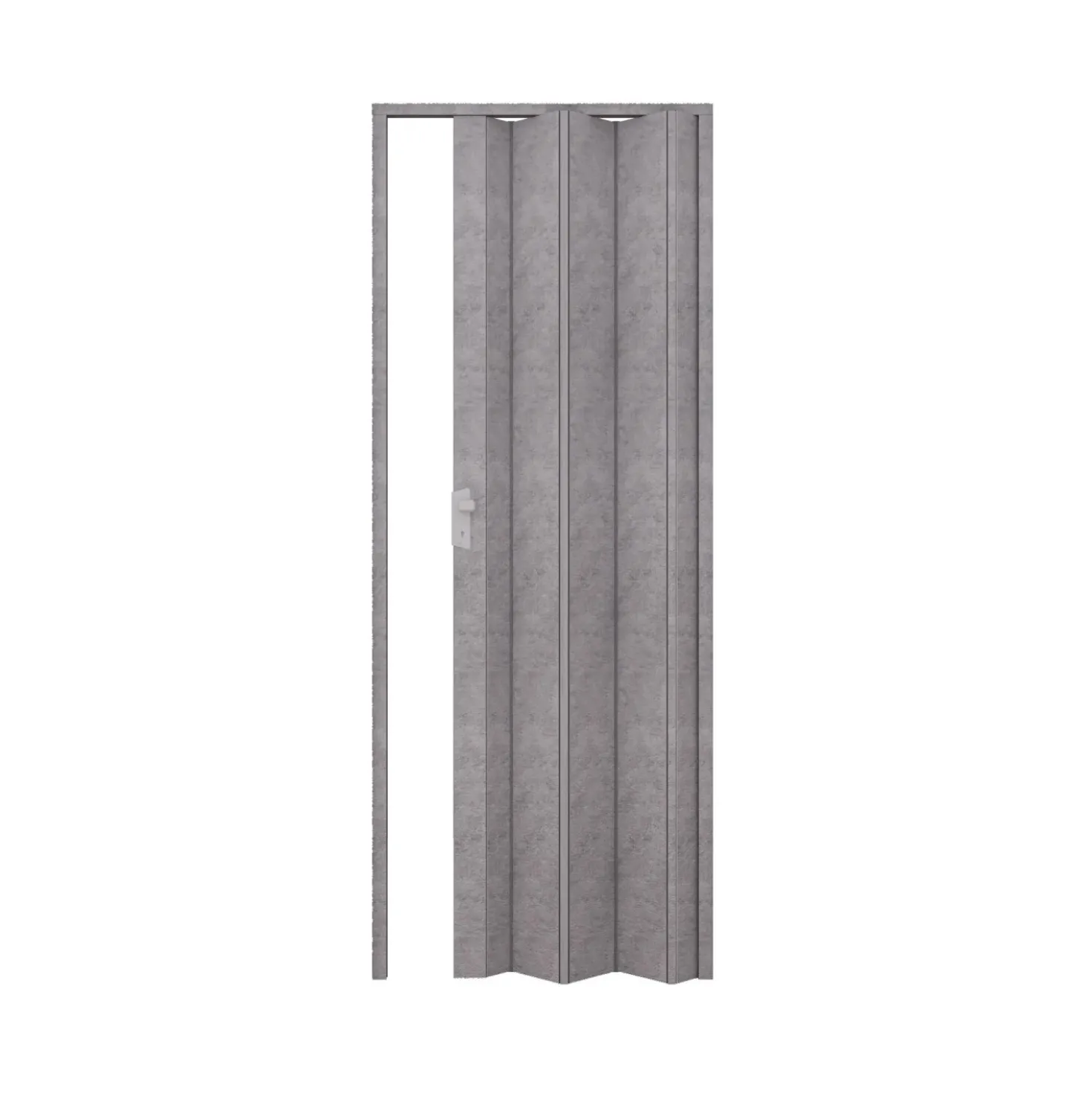 Porta a soffietto Maya in PVC 83x214 cm cemento grigio
