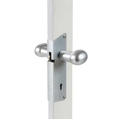 Porta a soffietto Maya Vetrata in PVC stampa 3D 83,5x214 cm tessuto grigio