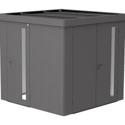 Porta aggiuntiva casetta da giardino Neo Biohort grigio quarzo metallizzato