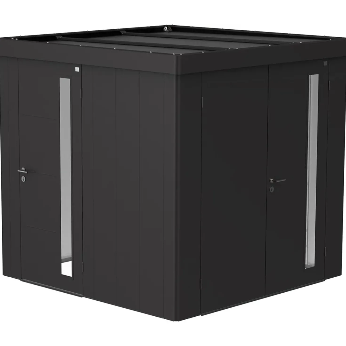 Porta aggiuntiva casetta da giardino Neo Biohort grigio scuro metallizzato