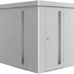 Porta aggiuntiva casetta giardino Neo Biohort argento metallizzato