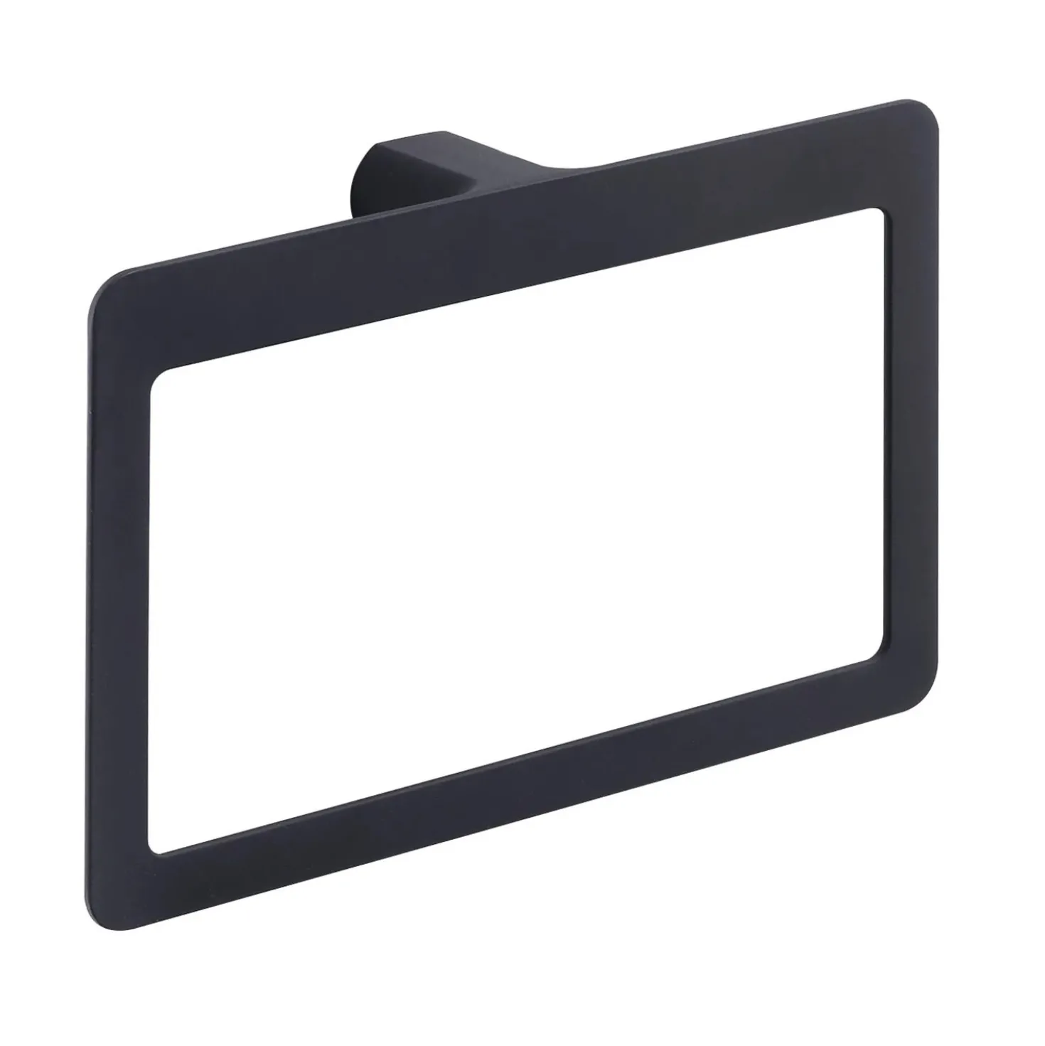 Porta asciugamani ad anello Pirenei nero opaco