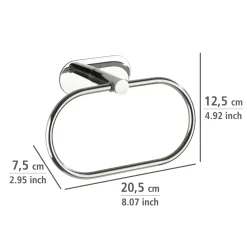 Porta asciugamani ad anello Orea shine cromo