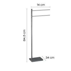 Porta asciugamani da terra Trilly grigio 84,5 cm