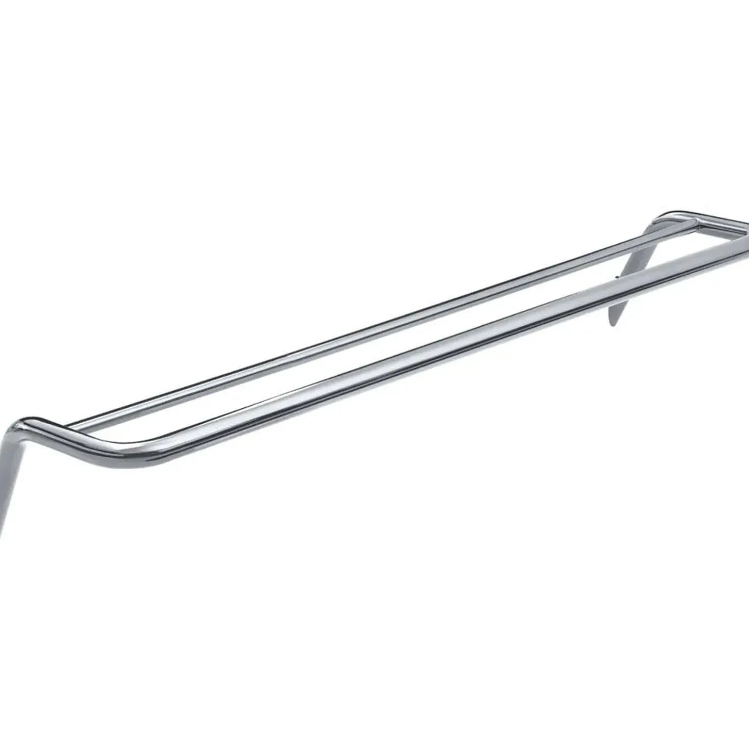 Porta asciugamani doppio da parete Idrostile 616x89 mm Cromo