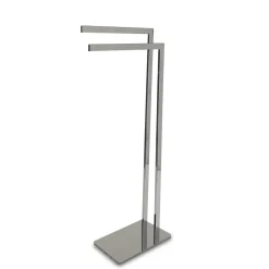 Porta asciugamani due bracci Divina cromato 76 cm