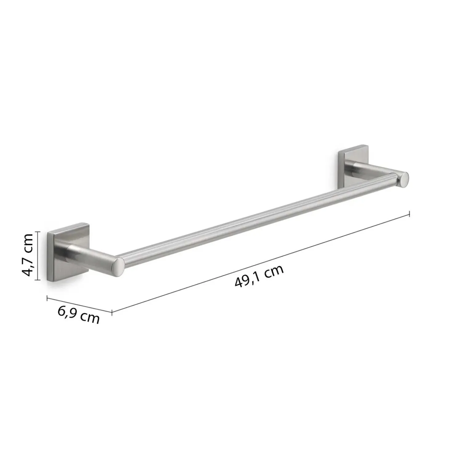 Porta asciugamani Fuji spazzolato 30 cm
