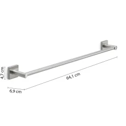 Porta asciugamani Fuji spazzolato 60 cm