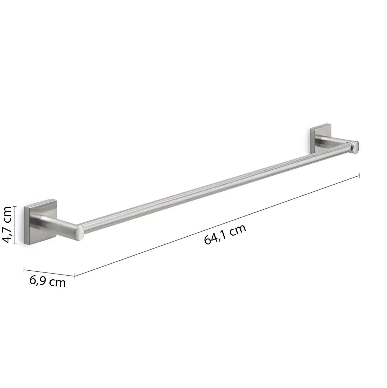 Porta asciugamani Fuji spazzolato 60 cm