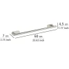 Porta asciugamani Turbo-Loc Uno Orea satinato 60 cm