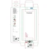 Porta asciugamani Turbo-Loc Uno Orea satinato 40 cm