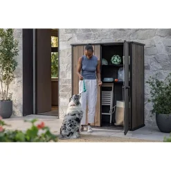 Porta attrezzi in plastica Keter Vertical sp. 20 mm marrone scuro 1,16 m²