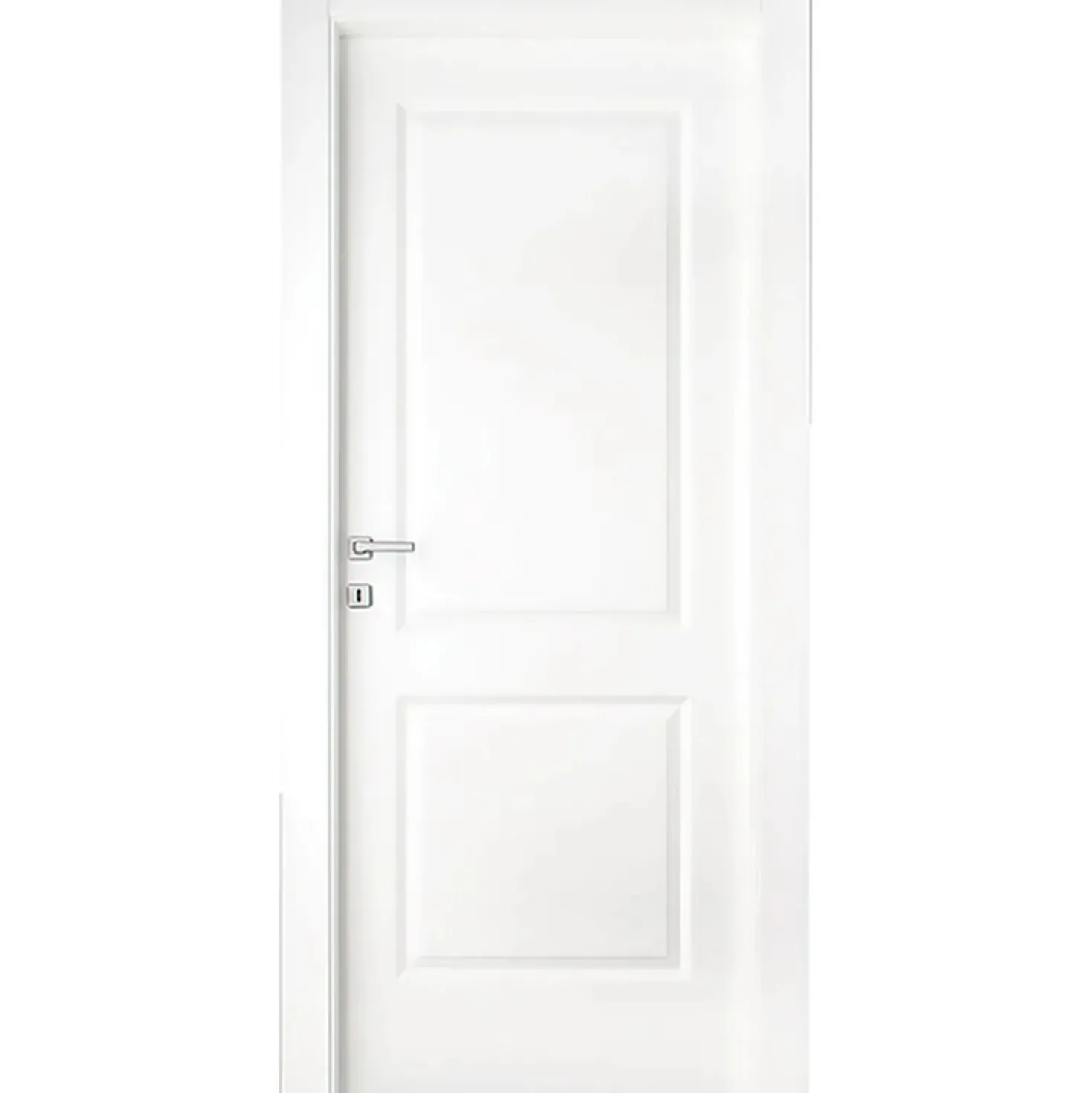 Porta battente destra 2B bianco laccato 210x80 cm