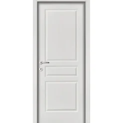 Porta battente destra Boston bianco laccato 210x80 cm