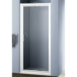 Porta battente doccia 1 anta 70 cm H 190 cm bianco e sintetico