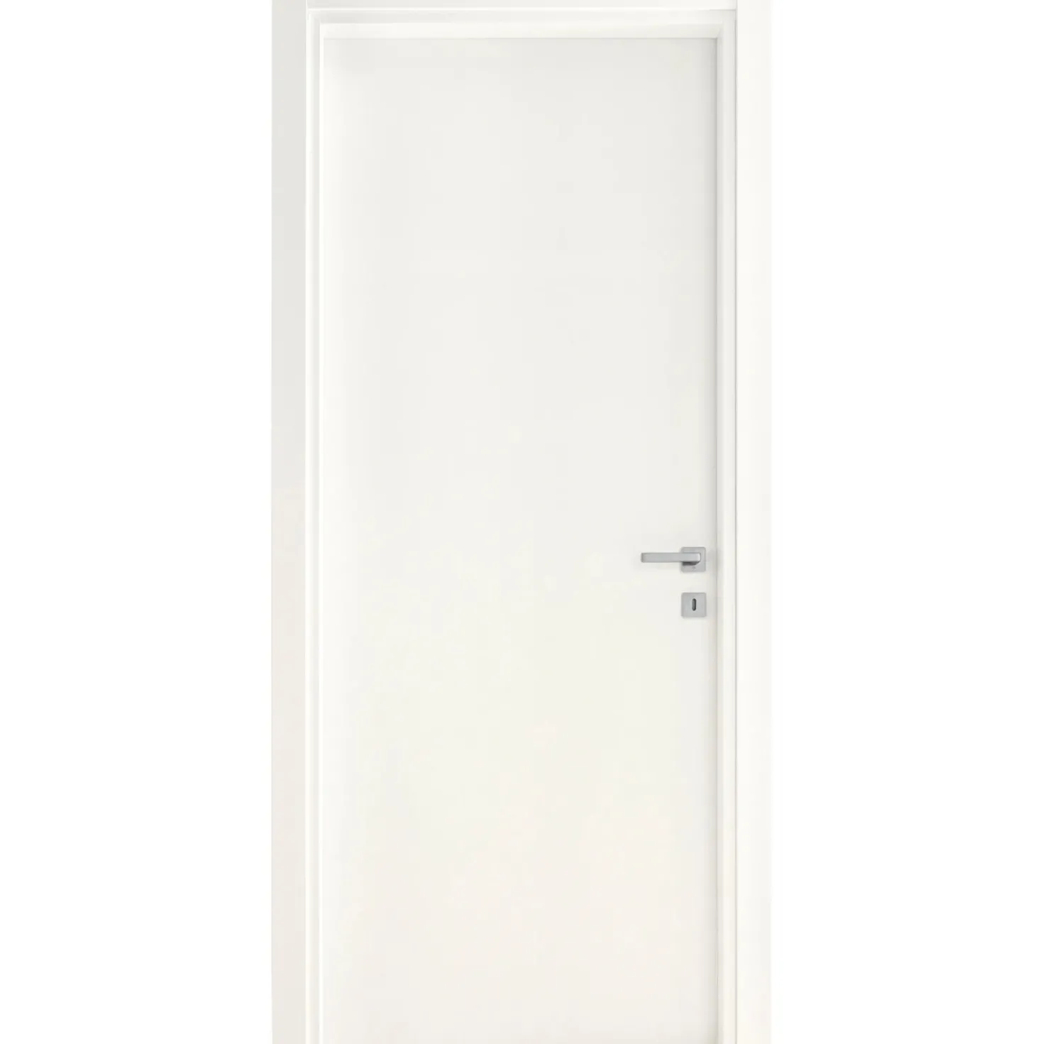 Porta battente reversibile Badia bianca 210x70 cm