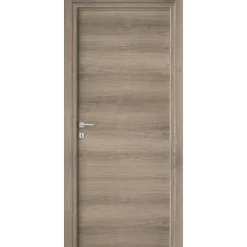 Porta battente reversibile Badia moka 200x80 cm