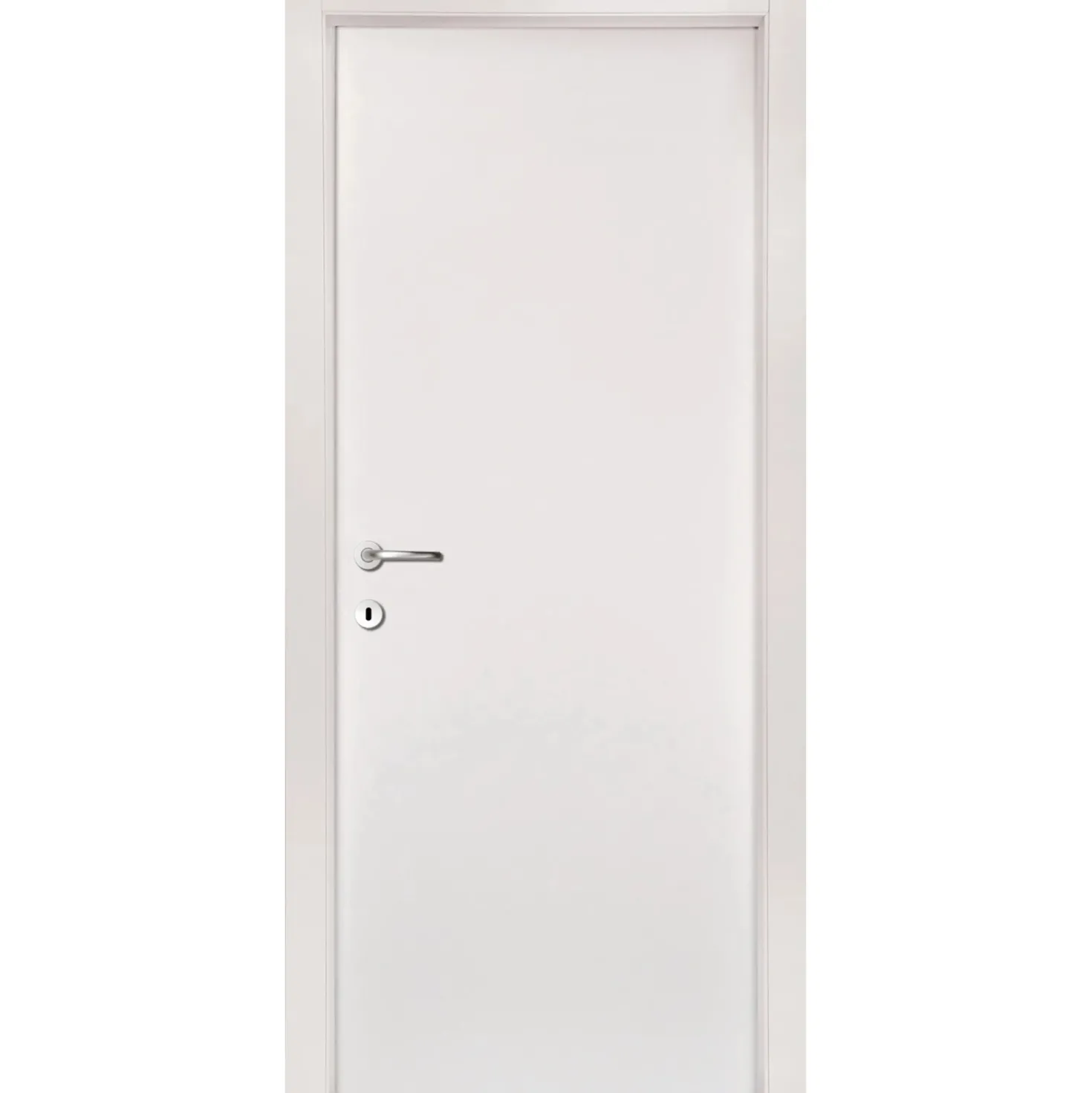 Porta battente reversibile Cleaf bianco laccato 210x80 cm