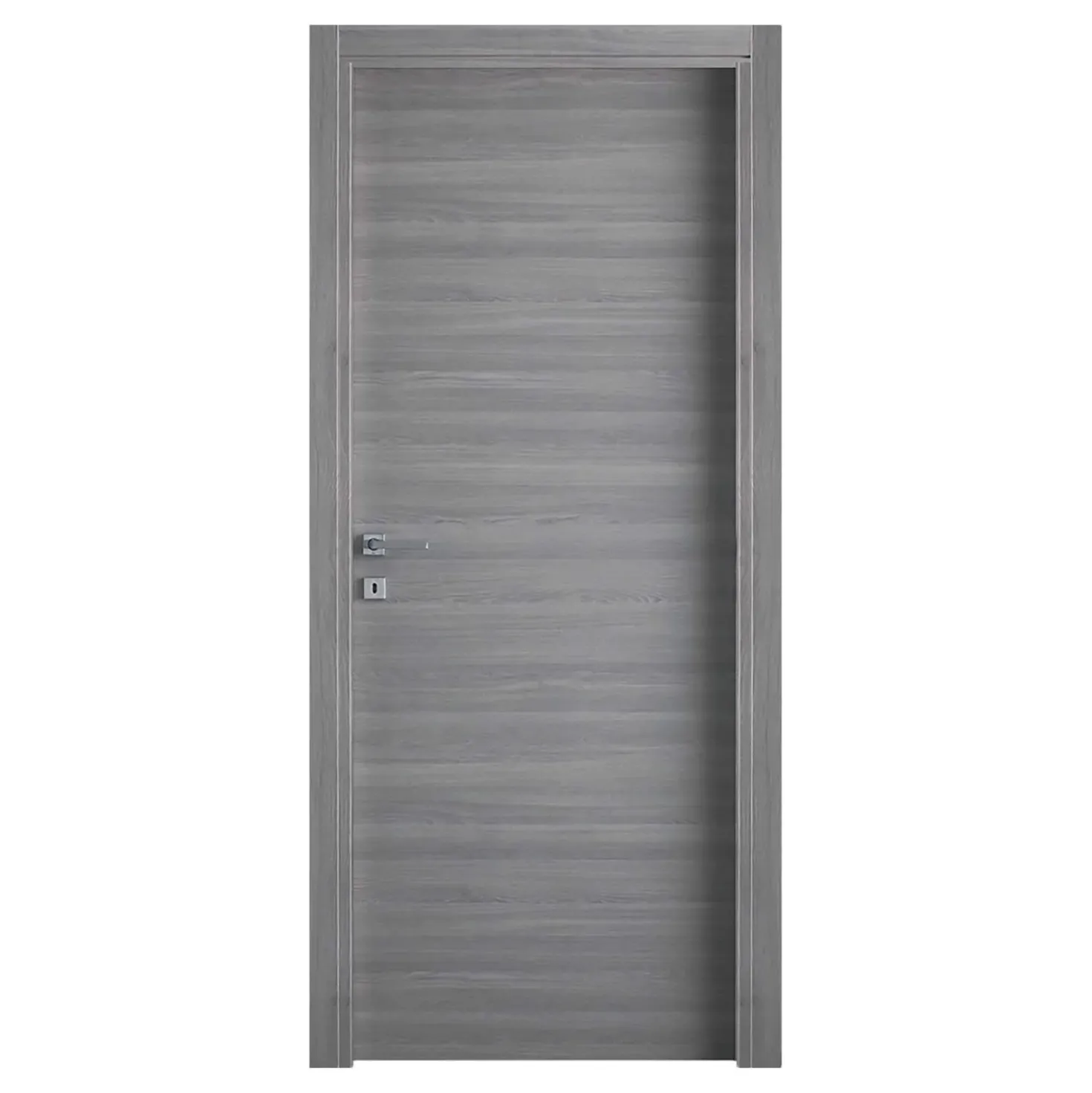 Porta battente reversibile Marika micro grigio 70x210 cm