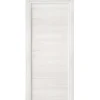 Porta battente reversibile Badia grigio 210x90 cm