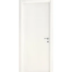 Porta battente reversibile Badia bianca 210x90 cm