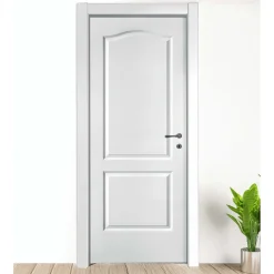 Porta battente sinistra Giulia bianco laccato 210x70 cm