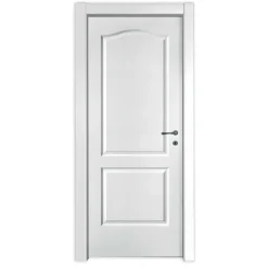 Porta battente sinistra Giulia bianco laccato 210x80 cm