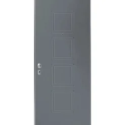Porta blindata Ares 80x210 cm grigia apertura dx