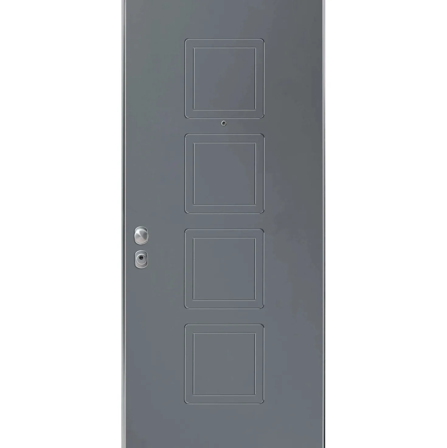 Porta blindata Ares 80x210 cm grigia apertura dx