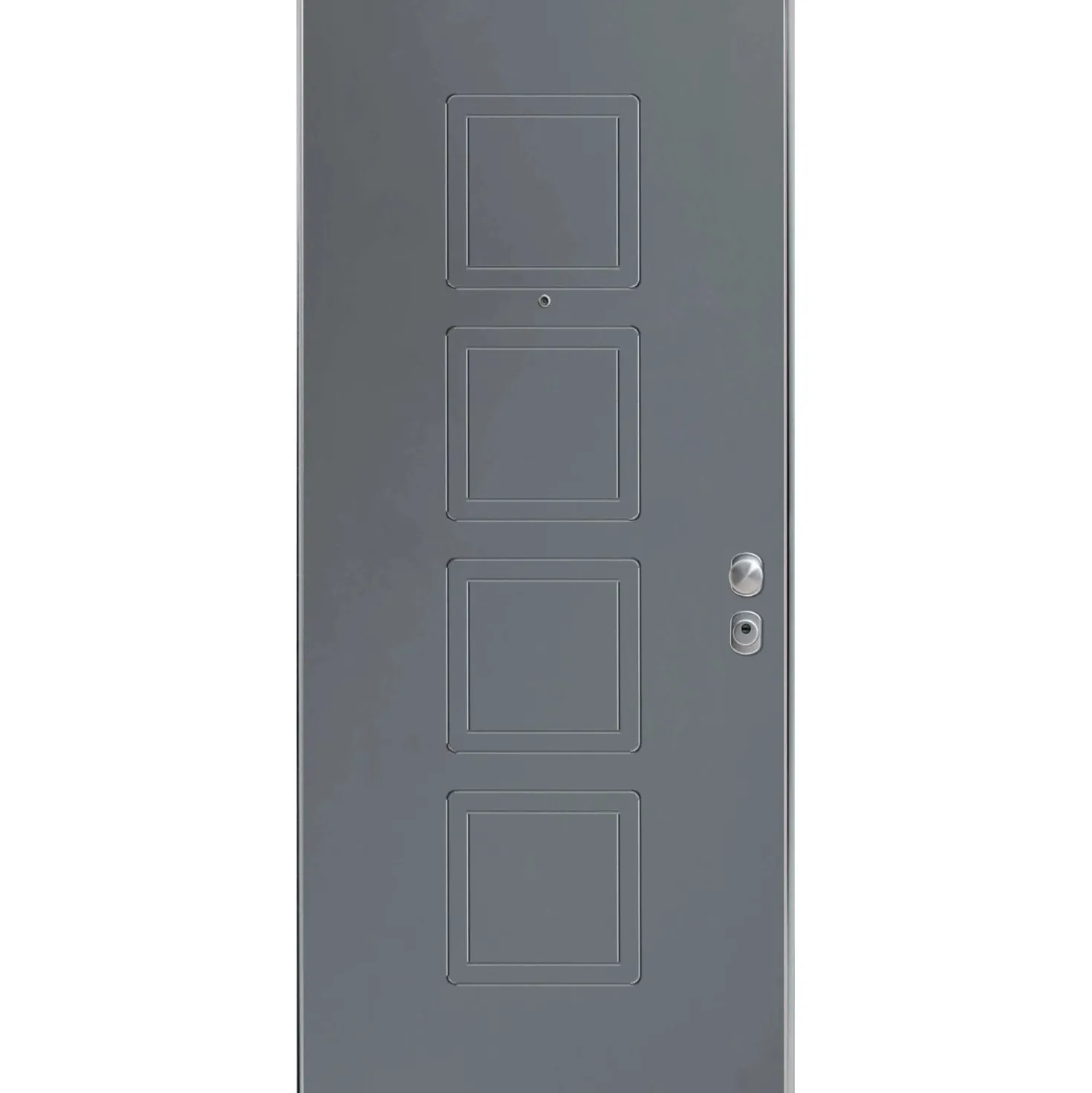 Porta blindata Ares 80x210 cm grigia apertura sx