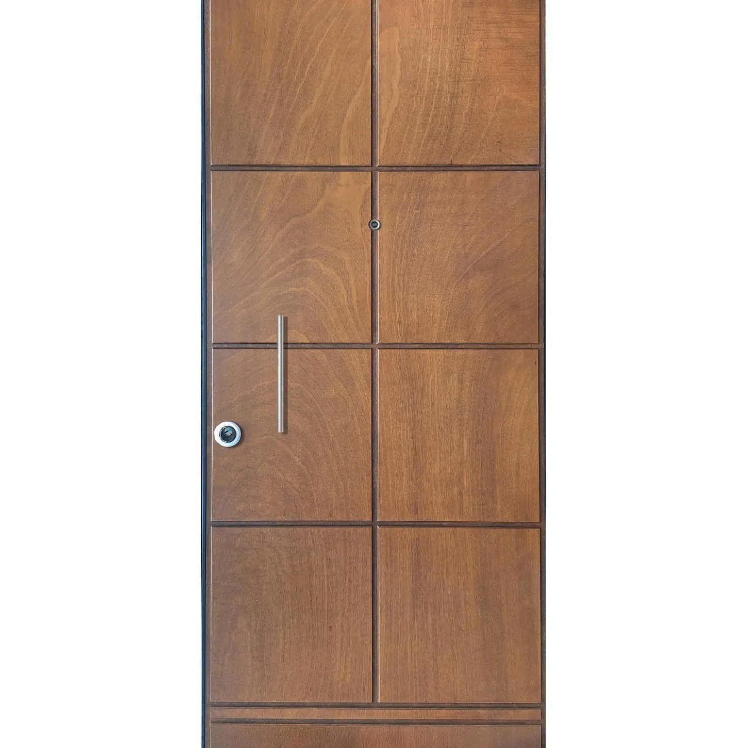 Porta blindata Externa 90x200 cm noce medio apertura dx